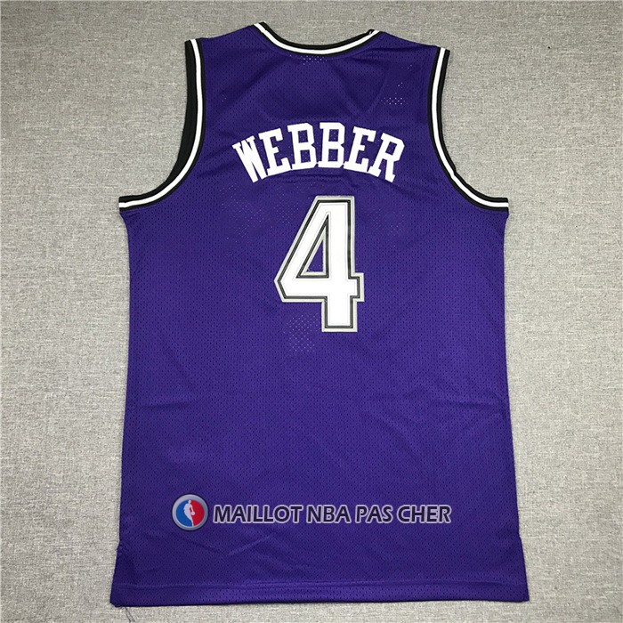 Maillot Sacramento Kings Chris Webber Mitchell & Ness 1998-99 Noir